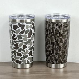 Camo 30 oz in acciaio inox Tumbler isolato doppia parete sottovuoto bottiglia di acqua con bevanda in metallo - Product Image 5
