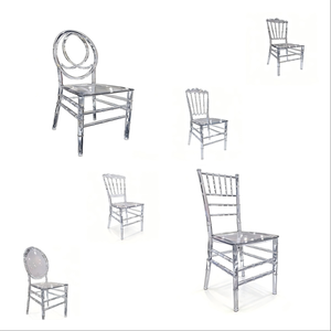 Chaises de mariage modernes en acrylique transparent en gros pour événements, fêtes, banquets, hôtels, appartements, gymnases et locations de salles de bain - Product Image 1