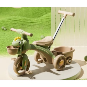 Tricycles pour enfants à bas prix, best-sellers, avec poignée de poussée, draisienne, voiture multifonctionnelle, tricycle bébé - Product Image 3