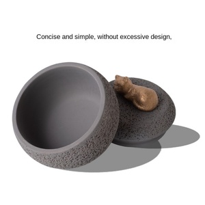 Caja conmemorativa funeraria de cerámica para mascotas, almacenamiento de cremación transfronterizo para el cuidado posterior para gatos y perros, suministros para mascotas - Product Image 3