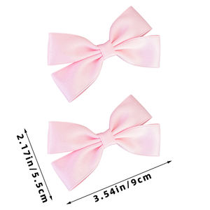 SASAACC韓国風ピンクの弓ヘアクリップとヘアバンドセット、ベビーBBクリップ、甘くてかわいいプリンセスヘアアクセサリー - Product Image 6