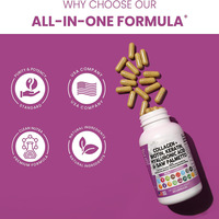 Capsules de collagène YTBIO pour l'élasticité de la peau, le soutien des cheveux et des ongles, complément alimentaire à marque privée