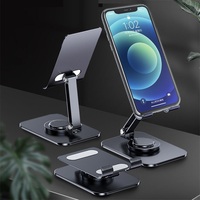 360 Rotation Portable en alliage d'aluminium réglable support de téléphone portable bureau à domicile paresseux Portable support de téléphone support en métal