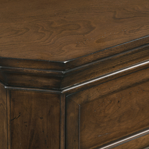 Maderne Traditional Wood 3-<b>Drawer</b> Nightstand Antique Walnut Brown <b>Storage</b> <b>Drawers</b> Bedroom Furniture - Product Image 4