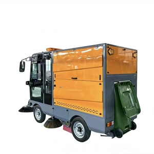 Barredora Eléctrica de Cuatro Ruedas y Cinco Cepillos con Contenedor de Basura de 240L y Tanque de Agua de 160L - Product Image 5