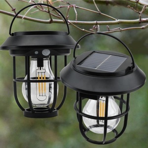 <span class=keywords><strong>Lampe</strong></span> solaire étanche pour décoration extérieure paysage, <span class=keywords><strong>lampe</strong></span> solaire suspendue, crochet de <span class=keywords><strong>berger</strong></span> LED, lampes de jardin de style rétro - Product Image 2