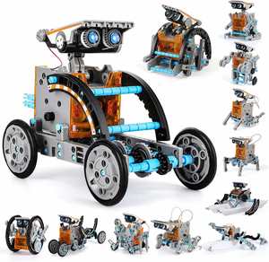 Ensemble d'expériences scientifiques éducatives 12-en-1, kit de robot solaire STEM, jouets cadeaux pour enfants - Product Image 2