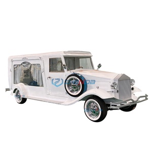 Classic White Funeral Hearse New Custom Made Funeral Hearse High Quality Electric Funeral Hearse Car Special Transportation - Product Image 1