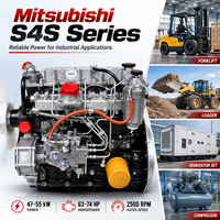 Moteur diesel pour chariot élévateur Mitsubishi S4S-DT, 55 kW, 74 ch, 2500 tr/min, 3 L, 4 cylindres, moteur puissant pour chariot élévateur, chargeur, machines industrielles