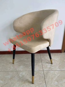 <span class=keywords><strong>Fauteuil</strong></span> moderne, chaises de salle à manger <span class=keywords><strong>pas</strong></span> chères, chaises en velours <span class=keywords><strong>gris</strong></span>, chaises en velours noir de luxe modernes à vendre, d'occasion - Product Image 4