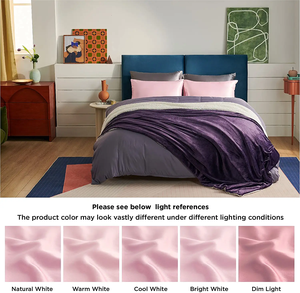 ปลอกหมอนผ้าไหมซาตินแท้ 100% รุ่นโมเดิร์น สำหรับดูแลเส้นผมและผิวหน้า ขนาดควีนไซส์ สีชมพู แพ็คคู่ 2 ชิ้น ขนาด 20x30 นิ้ว ระบายอากาศได้ดี ป้องกันแบคทีเรีย 40 เส้นด้าย - Product Image 2