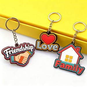 促销销售产品品牌商务促销礼品，定制标志促销商务礼品聚氯乙烯家居钥匙扣 - Product Image 3