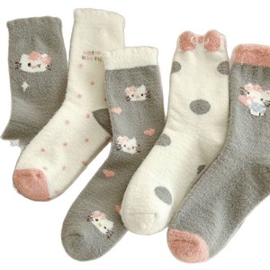 Women Thick Australian Fleece Mid Calf <b>Socks</b> With Cartoon Design Warm <b>Winter</b> <b>Socks</b> For Home Use - Product Image 2