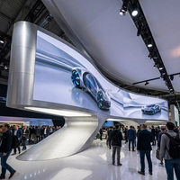 Écran LED flexible incurvé modulaire pliable pour location, mur vidéo de scène pour événements et performances en centre commercial