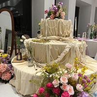 Nouveaux accessoires de mariage, décoration de scène, design artistique tridimensionnel, support à gâteau multi-niveaux, table de desserts B001