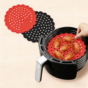 Tapis de cuisson en silicone de qualité alimentaire personnalisé, résistant à la chaleur, pour friteuse à air, tapis à pâtisserie antiadhésif de haute qualité - Product Image 2
