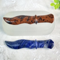 Vente en gros de pierres précieuses naturelles, sculpture de poignard, artisanat en cristal, couteau en obsidienne, modèle d'épée malais, style unique de Feng Shui, décoration, cadeau
