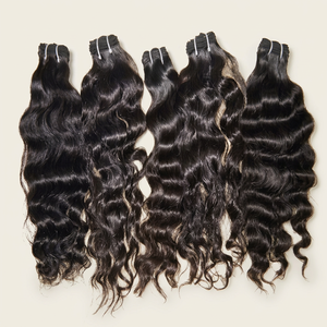 Extensiones de cabello humano no Remy de doble trazo al por mayor, doble trama, queratina, pelo virgen, recto, rizado, estilos profundos sin procesar - Product Image 4