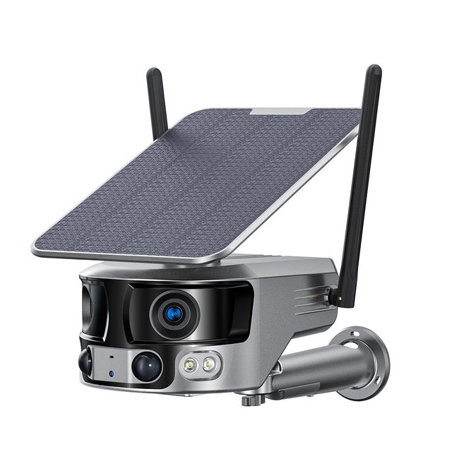 NIVIEW App WiFi 4K Dual Lens PTZ Outdoor Solar Camera