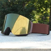 Lunettes personnalisées Double couches Anti-buée Lunettes de ski Sports de plein air Neige Snowboard Lunettes Motoneige Lunettes de ski