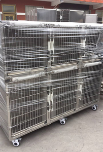 Jaula Modular de Acero Inoxidable de Alta Resistencia EURVET con Bandeja de Rejilla Pjjy-01, Transportín para Perros para Cuidado Temporal o Hospitalización - Product Image 5