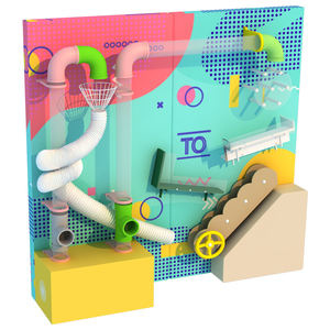 Parc d'attractions intérieur, <span class=keywords><strong>piscine</strong></span> à balles en <span class=keywords><strong>mousse</strong></span>, mur de <span class=keywords><strong>puzzle</strong></span>, jeu interactif, musée scientifique, mur de balles technologiques, aire de jeux intérieure souple - Product Image 2