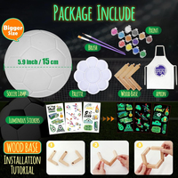 Fournitures d'art Créativité Arts & Crafts Kit Peindre Votre Propre Ballon de Football 3D Lampe Kit pour Enfants