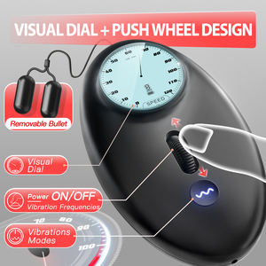 2er Pack Penis Vibrator <span class=keywords><strong>Stroker</strong></span> mit zwei Kanälen und 8 vibrierenden Modi für die Penis stimulation, Visual Controller Herren Sexspielzeug - Product Image 3