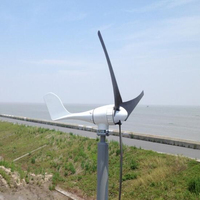 Éolienne à aimant permanent à axe horizontal de 1500 W avec un diamètre de rotor de 1,6 m et une sortie 12 V/24 V/48 V pour usage domestique et agricole