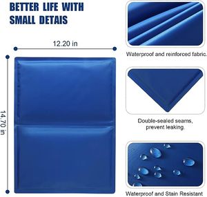 Tappetino Rinfrescante Estivo Grande con Gel, Cuscino Refrigerante per Sudorazioni Notturne, Emicranie, <span class=keywords><strong>Febbre</strong></span>, Scatti di Calore, Portatile, 3-5 Ore, Uso Domestico - Product Image 2