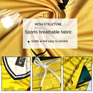 Maillot de basket-ball personnalisé avec short imprimé gilet uniforme d'équipe pour les étudiants masculins et les enfants entraînement sportif - Product Image 5