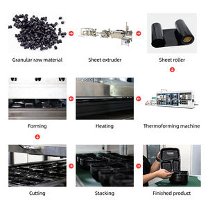 Vollautomatische Einweg-Lebensmittelbehälter-Formmaschine für PS/PET/PP/PVC/EPS/HIPS-Materialien mit Servomotor und Touchscreen-Steuerung - Product Image 4