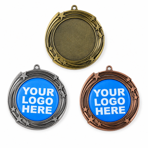 Medallas Deportivas en Blanco de Aleación de Zinc, Medallas de Premio al por Mayor, Listas para Envío, Medalla Personalizada con Cinta para Eventos, Proveedor - Product Image 3