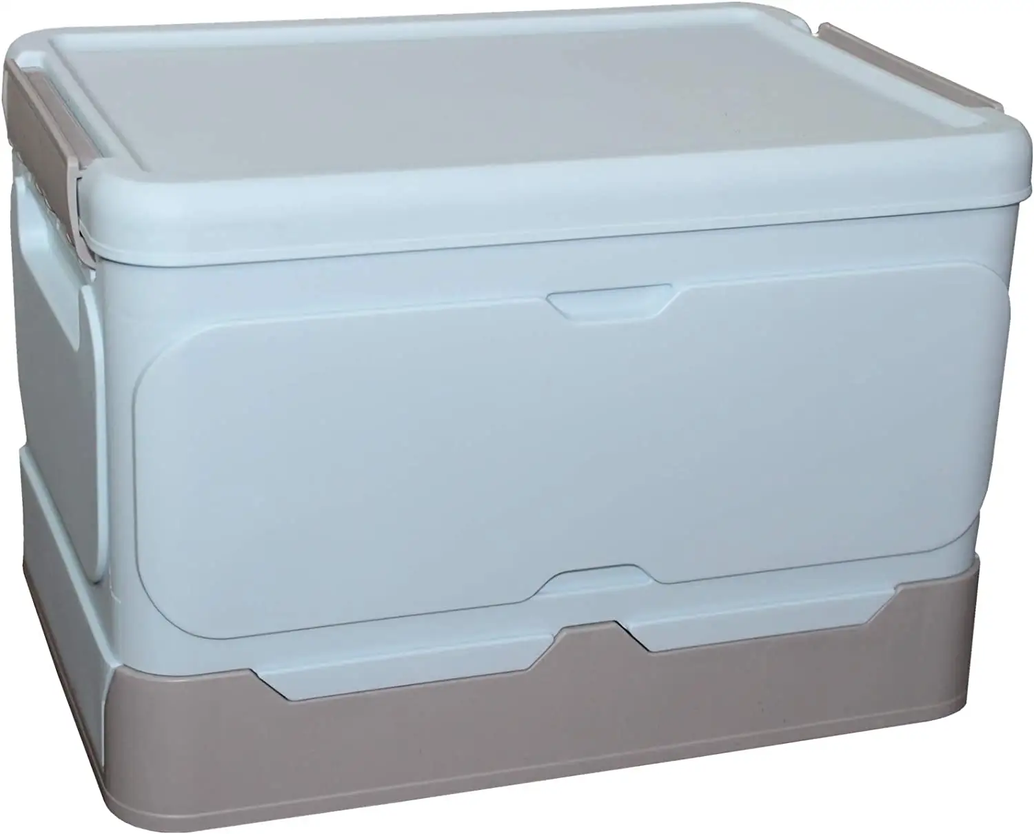 Caja de almacenamiento plegable de plástico multifuncional con tapa para uso doméstico Contenedores de almacenamiento antideslizantes impermeables