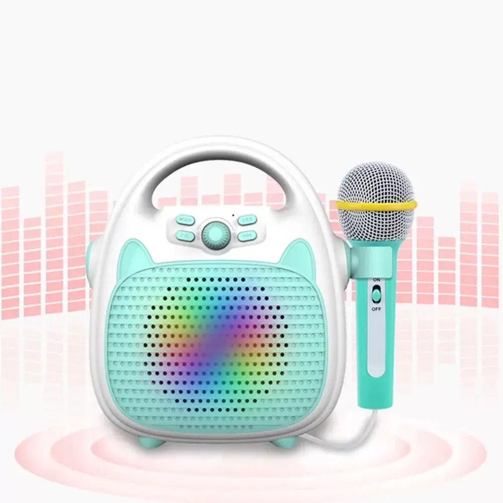 Mini Portable Handheld Learning Singing Kid Story 3000mAh Musical Toys Educational Music Child Player Microphone Karaoke Speaker