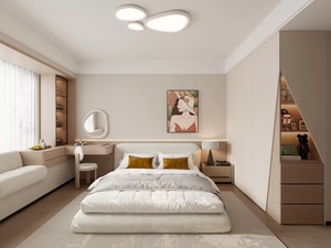 Meubles de chambre à coucher modernes sur mesure, armoire, <span class=keywords><strong>lit</strong></span>, bureau, ensemble de chambre à coucher en bois avec design intégré - Product Image 3