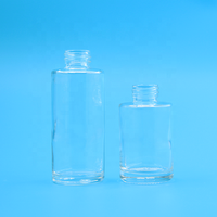Flacon pompe vide en verre pour lotion 30ml 50ml 100ml – Bouteilles cosmétiques transparentes avec pompe pour emballage de sérum et émulsion de soins de la peau