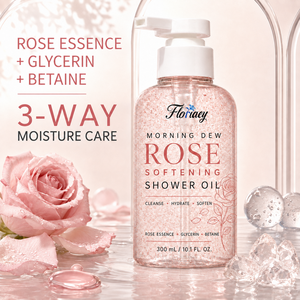 Huile de Bain à la Rose Marque Blanche, Soin Corporel Hydratant en Profondeur à Base d'Huile pour Peaux Sèches, Adoucissante, Nettoyante, Huile de Douche, Logo Personnalisé OEM - Product Image 2