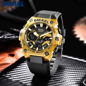 นาฬิกาสปอร์ต SMAEL 8101 คุณภาพสูง หน้าปัดคู่ กันน้ำ 50 เมตร นาฬิกาข้อมือดิจิตอลสำหรับผู้ชาย - Product Image 2