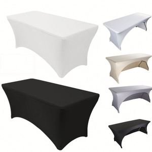 Housses de table publicitaires personnalisées avec logo, élastiques, pour expositions et conférences, nappes de table pour l'accueil - Product Image 1