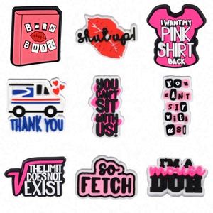 Amuletos Personalizados de Navidad con Diseño de Libro Quemado, Amuletos para Zapatos con la Frase 'I'll Be There for You', Decoración para Sandalias, Regalos para Fiestas Navideñas - Product Image 3