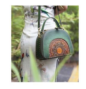 새로운 레트로 럭셔리 여성 핸드백, 정품 가죽 메신저 크로스백, 중국 스타일 여름 가방 - Product Image 6