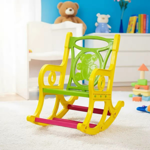 Kids Outdoor Wooden Rocking Chair Toddler Chaise Lounge <b>Patio</b> Garden Porch Play Furniture Safe Sturdy Weather Resistant - Product Image 4