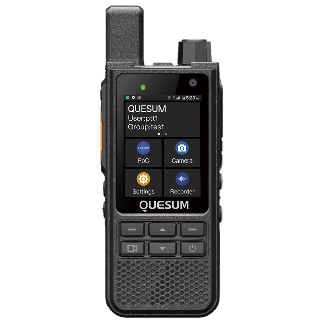 QUESUM MP70 4G Poc Radio with 3C Certification Bluetooth Wifi GPS Dual Camera Video Voice Smart Android PTT Walkie Talkie Phone