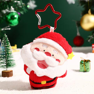 Boneka Gantungan Kunci Natal Asli Bentuk Kepala Bengkok, Mainan Penghilang Stres, Gantungan Tas Kecil, Hadiah Natal, Buatan China - Product Image 6