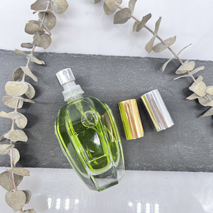Elegante Botella de Perfume Hexagonal de 35 ml, Alta Calidad, Fondo Grueso con <span class=keywords><strong>Ventana</strong></span>, Tapa Dorada, Envases de Belleza - Product Image 2