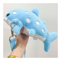 Sac à dos en peluche requin, sac à dos en fausse fourrure Snug-Alongs, sac à dos animal en peluche, sac à dos animal en peluche mignon, sac à dos Kawaii