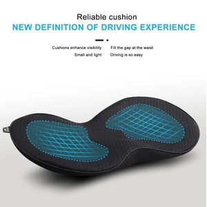Coussin de siège de voiture multifonctionnel universel avec soutien lombaire en mousse à mémoire de forme, respirant et confortable pour le conducteur - Product Image 3