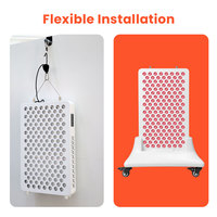 Panneau de luminothérapie rouge TGA OEM ODM avec contrôle Bluetooth et application, avec support, pour studio de beauté