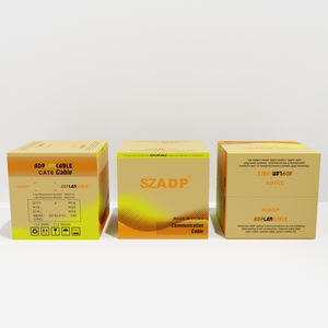 Precio de fábrica UTP Cat6 0,52mm Pase la chaqueta de prueba PVC/LSZH Ya se ha roto a través de la tecnología interior para cable de red - Product Image 5